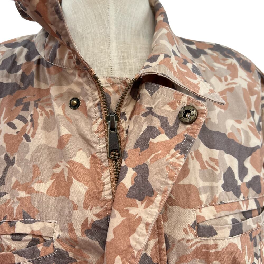 The Upside Henley Rover Utility Jacket Organic Cotton Printed Camo Size‎ L US 10 - Picture 5 of 16